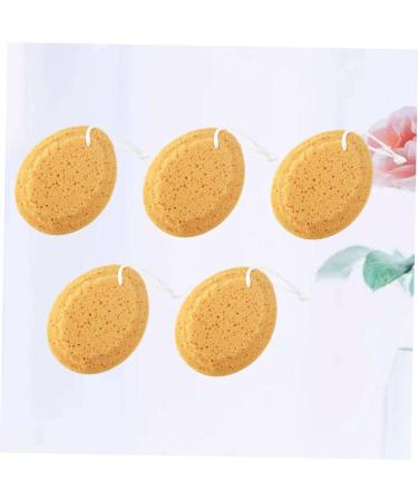 Healeved 5 Pcs Spongell Natural Bath Sponges for Exfoliating Foam Shower - 14.5X11.5cm - Buy Online on GoSupps.com