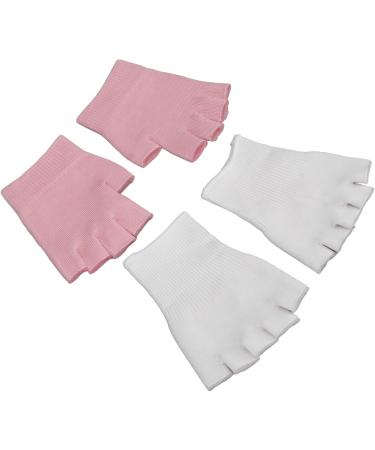 Qukaim Spa Fingerless Gloves Moisturizing Gel Fingerless Gloves and Open Toe Socks Set for Cracked Hands and Feet Spa Repair Kit. - Buy Online on GoSupps.com
