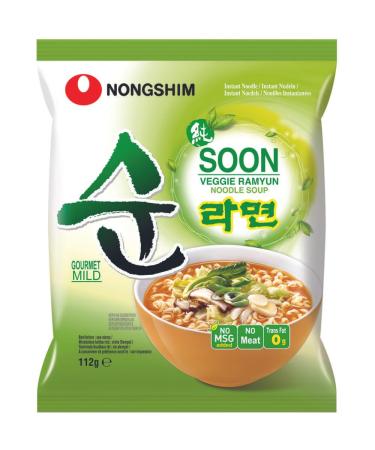 Nongshim Soon Veggie Ramyun (Noodle Soup) 112g - Buy Online on GoSupps.com