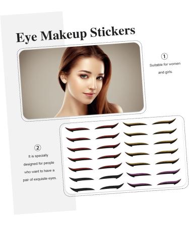 LALAFINA 20 pairs Eyelid Eye Strips Line Strip Black Gold Red Self Shiny Personalized Double Women Tapes - Buy Online on GoSupps.com