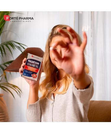Fort Pharma - Magnesium Ultra Strong LP | Food Supplement with Marine Magnesium Taurine and B Vitamins - Adult Stress Relief | 30 tablets 1 month - Buy Online on GoSupps.com
