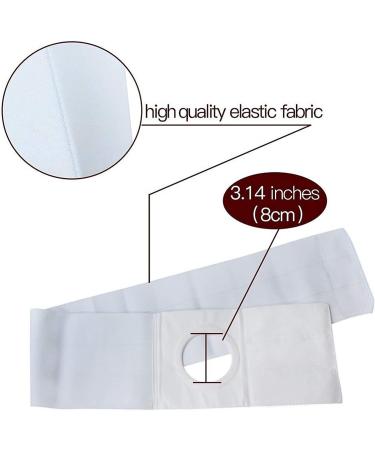 Stomage Bond Binding Tapes - Waist Support Hernia Belt for Stoma Bag (White Sizes 75-95cm) - International Shipping Available - Buy Online on GoSupps.com