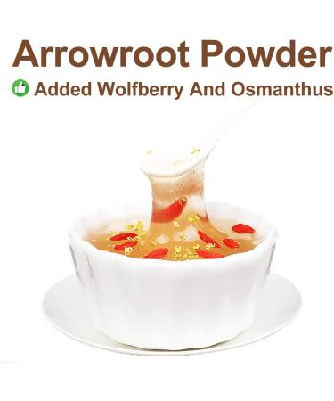 Organic Arrowroot Flour Powder - 100% Pure Puerariae Meal Replacement for Cooking & Baking - 100G/3.52oz - Buy Online on GoSupps.com