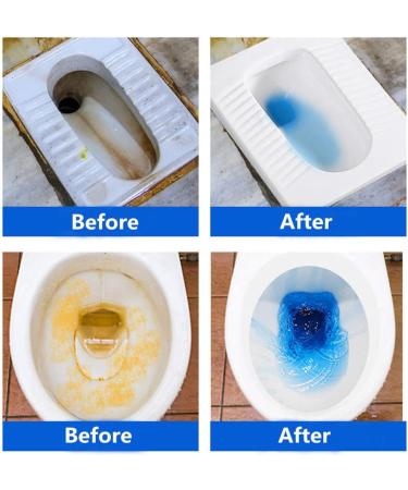 5pcs Toilet Bowl Cleaner Tablets Bathroom Toilet Tank Cleaner Strong Detergent Household Toilet Bacteriostatic Effervescent Tablet (Blue) - Buy Online on GoSupps.com