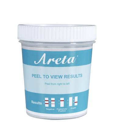 Areta Drug Test Cup: 5 Panel Instant Urine Drug Test Kits - Detecting Marijuana(THC), MOP/OPI2000, COC, AMP, BZO Usage/Metabolites- ACDOA-754-6 Pack