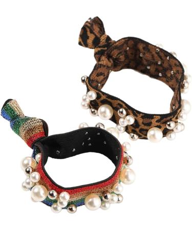 Beaupretty Pearl Hair Rope elastic hair bands hair ribbons for girls for girls hair pearl hairband for women multi-bead Pearl Hair Ties - Buy Online on GoSupps.com