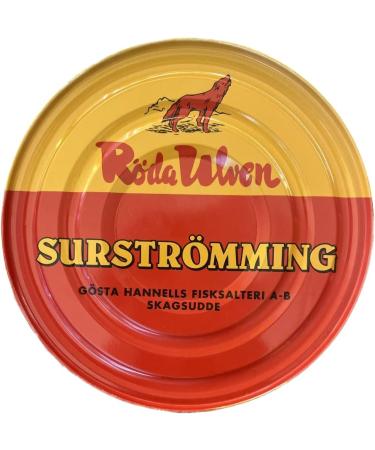 Surstr mming HERRING | Swedish Specialty | R da Ulven 300g/400g Box (fermented herring) | Surstr mming Challenge | Swedish Fis - Buy Online on GoSupps.com