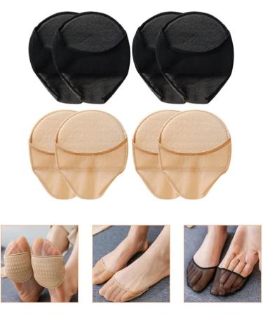 Buy EXCEART 4 Pairs Half Socks with Washable Metatarsal Pads - Breathable Forefoot Pads for Women - Reusable Silicone Toe Socks for Comfort & Support - International Shipping Available - Buy Online on GoSupps.com