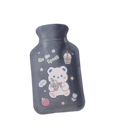 Heat bottles hot water bottle leakage -proof portable heat storage thickened PVC keeps warm cute cartoon for cozy nights pain relief back neck and shoulders K 18 x 11.09 "x 4.53" K K