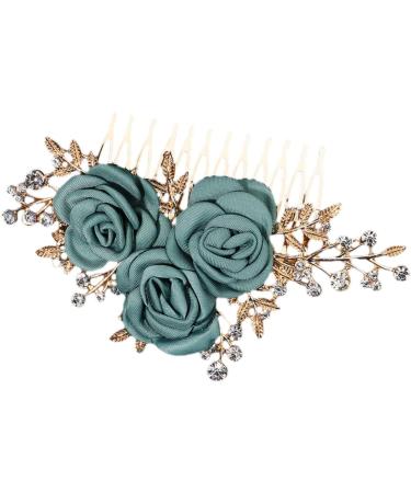 FRCOLOR Comb Rose side comb wedding bridal headpieces tiaras for girls big combs for women rhinestone barrettes for women headpiece for bride wedding headpiece bow tie alloy hair Wedding - Buy Online on GoSupps.com