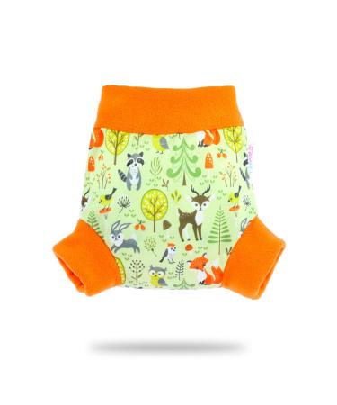 Petit Lulu overpants (pull-on overpants) size XL (13kg +) for diaper pants and night diapers (forest animals)