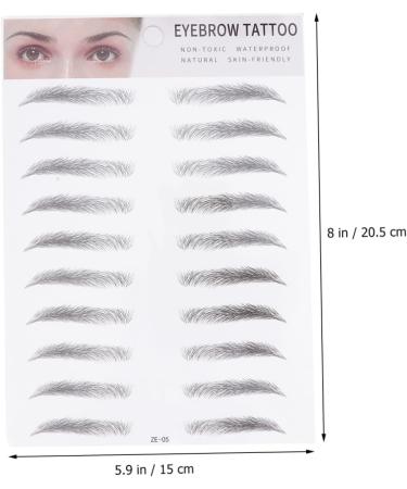 Beavorty 2pcs 3d Eyebrow Stickers Makeup Stickers Eyebrow Sissor Kit Eyebrow Shaping Cosmetic Miss Shaper - Buy Online on GoSupps.com