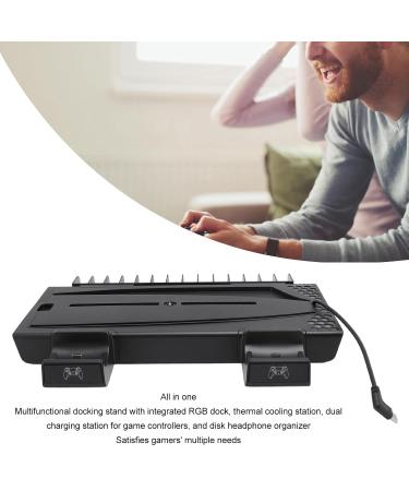Game Controller RGB Cooling Base & Dual Charging Station - Efficient Cooling Stand for Gaming Consoles (Black) | Shop Internationally - Buy Online on GoSupps.com