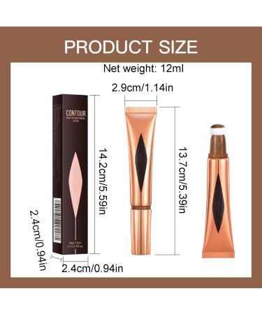  Bavokon Contour Beauty Wall Liquid Concealer Pen Face Cream Bronzer Contour Contour Stick Liquid Highlighter Makeup Pen Makeup Pen Natural Cream Super Silky - Buy Online on GoSupps.com