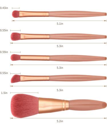 Makeup Brush Kit For Eyeshadow Foundation Blush & Concealer With Storage Tray Travel Friendly Makeup Brush Staples Eco Friendly Cruelty Free (Bean Sand) - Buy Online on GoSupps.com