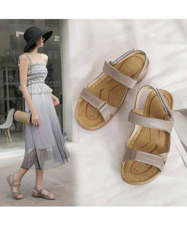 Shop Creev Women's High-Quality Orthopedic Open Toe House Shoes | Breathable Non-Slip Flip-Flops | Summer Beach Footwear (Gray 35/39 EU) - International Shipping Available - Buy Online on GoSupps.com