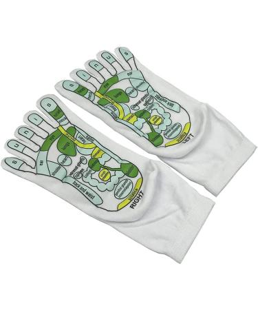 Acupressure Reflexology Socks with Massage Tools - Relieve Tired Feet | White Physiotherapy Socks - Buy Online on GoSupps.com