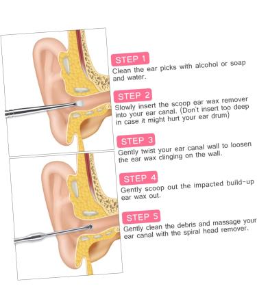 Stainless Steel Ear Spoon Set - 3pcs Ear Cleaners for Humans | Wax Remover & Ear Wax Removal Tool - Buy Online on GoSupps.com