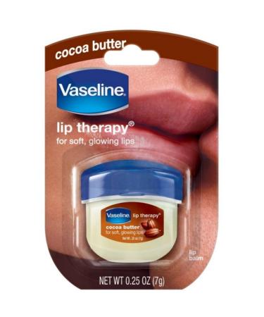 Vaseline Lip Therapy Cocoa Butter 0.25 Oz Pack of Two