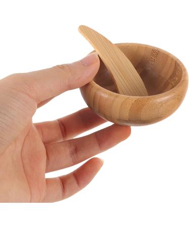 FOMIYES Clay Mask Bowl Set - Bamboo & Wood Mixing Bowls for Skincare | Silicone & Wooden Facial Mask Bowls for Beauty Treatments - Buy Online on GoSupps.com