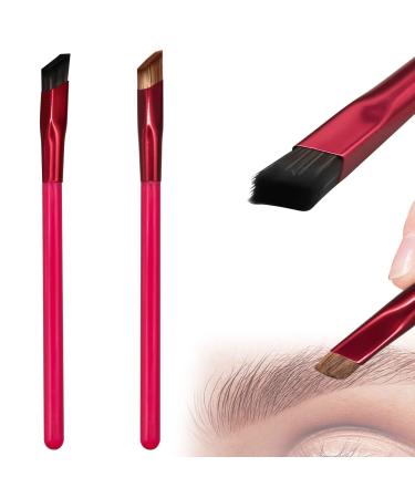 2 Pcs Eyebrow Brush Angled Eyebrow Brush, Multi Function Eyebrow Brush Concealer Contour Brush Eyeliner Makeup Brush, Ultra Thin Eyebrow Brush Makeup Tool Brow Brushes for Eyebrows (Brown, Black) - Buy Online on GoSupps.com
