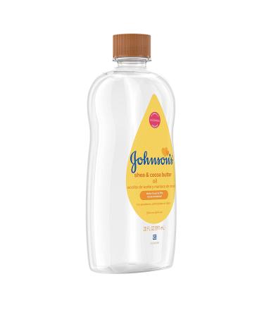 Johnson's Baby Oil with Shea & Cocoa Butter - 20 fl. oz | Hypoallergenic Moisture Protection - Buy Online on GoSupps.com