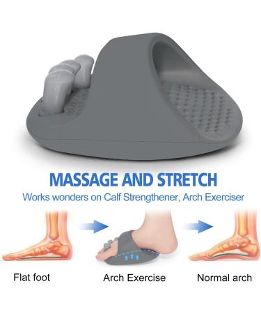 Arch Support Slippers for Plantar Fasciitis Relief | Bunion Corrector & Toe Separators | New Arrival in Gray - Buy Online on GoSupps.com