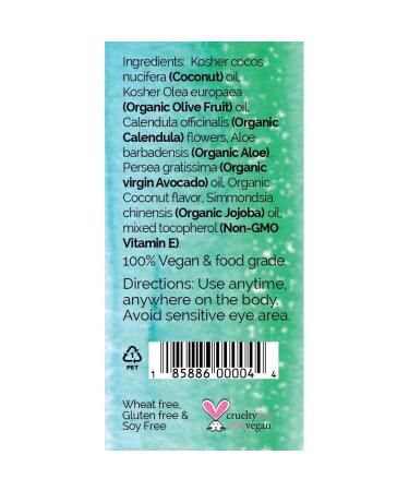 Coconut Aloe Body & Hair Oil Spray | Nutrient-Rich Moisturizer | Vegan Non-GMO Gluten-Free | 3.5oz for Glowing Skin - Buy Online on GoSupps.com