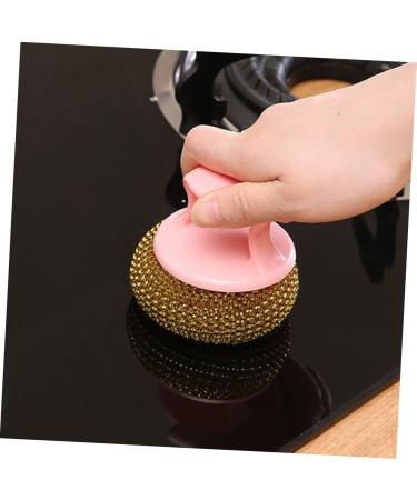 Solust Portable Cleaning Ball Brush Set - 8 Pieces Dishwasher & Frying Pan Cleaner - Metal Kitchen Washer - Random Color - Buy Online on GoSupps.com