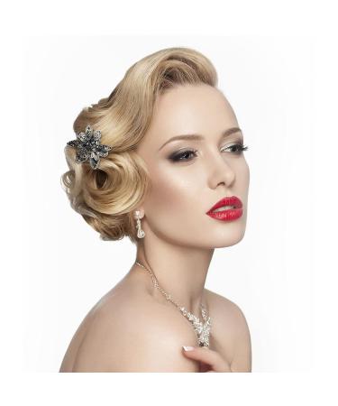 WSERE Set of 3 Mini Rhinestone Hair Jaw Clips for Women Girls - Non Slip Exquisite Claw Clip - Easy to Match - Multicolor - Pack of 3 - Buy Online on GoSupps.com