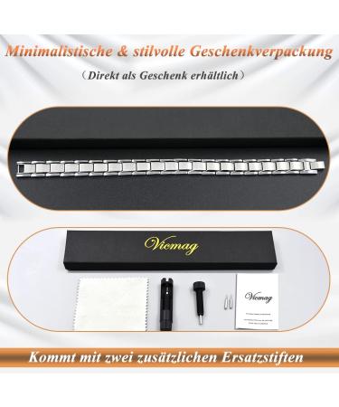 Vicmag Ultra-Strength Magnetic Hardship Men s Titanstahl Magnets - Single-Row Silver with Adjustment Tool & Gift Box - Buy Online on GoSupps.com