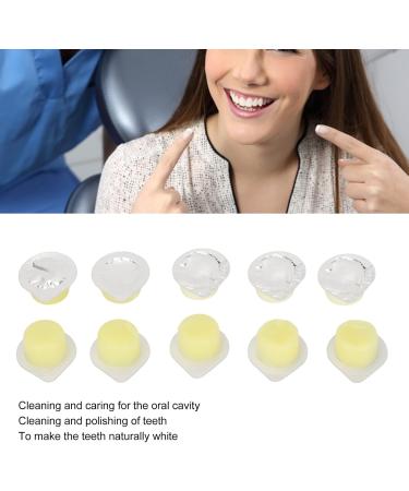 Organic Oral Care Kit - 20 Dental Polish & Brightening Cream for Teeth Cleaning | Premium Denture Cream (Yellow) - Buy Online on GoSupps.com