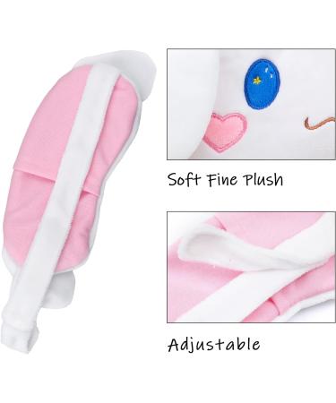 Cartoon Plush Sleep Eye Mask - 100% Blackout Night Blindfold for Women (White) - Buy Online on GoSupps.com