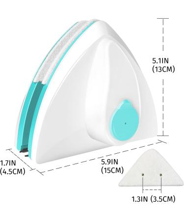 Aoikumo Water-filled Magnetic Glass Brush Double Side Glass Cleaning Brush For Window Cleaning Household Cleaning Tool Magnetic Window Cleaner Brush Thickness 0.6''- 1''(15-26mm) - Buy Online on GoSupps.com