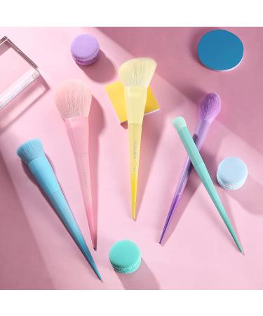 Docolor 17-Piece Rainbow Makeup Brush Set - Premium Gift for Foundation, Blending, and Eyeshadow - Dream of Color Collection - Buy Online on GoSupps.com