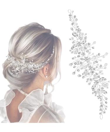 Wedding Hair Clip Bridal Diamante Hair Comb Crystal Hair Comb Wedding Hair Accessory Decorative Wedding Hair Comb Hair Accessories for Brides Girls - Buy Online on GoSupps.com