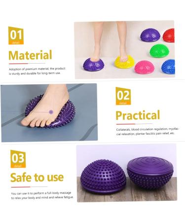 Buy Lalafina Durian-Ball Deep Tissue Massage Ball - Portable Trigger-Point Leg Roller & Foot Massager - Violet PVC Massage Tool for Office & Home - Buy Online on GoSupps.com