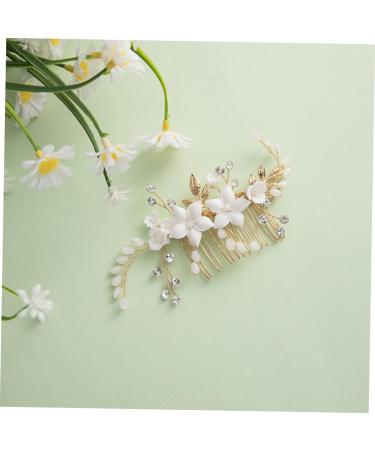 HAPINARY Bridal Headwear Hair Side Comb Flower Hair Comb Hair Accessories for Women Hair Accessories for Flower Hair Accessories Bride Headpiece Girl Headpiece Side Comb for Hair - Buy Online on GoSupps.com