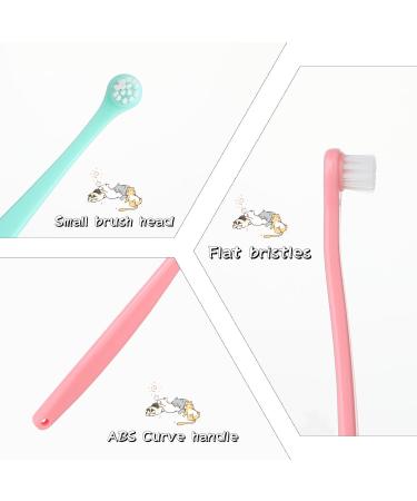 Buy Soft Bristle Pet Toothbrush Set for Small Dogs & Cats - 5 Pcs Round & Pointed Heads Ideal for Puppy & Kitten Dental Care - Buy Online on GoSupps.com