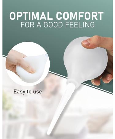 Transparent 224ML Enema Kit for Colon Cleansing - Reusable Home Enema Kit for Constipation Relief - Soft Nozzle Douche Kit for Men and Women - White - Buy Online on GoSupps.com