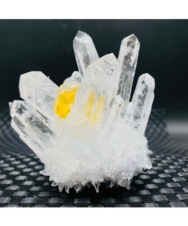 Natural Clear Ghost Phantom Quartz Crystal Cluster Rock Stones and Crystals Reiki Specimen Home Decor Suitable for Furniture Decoration (Color : 400-450g)