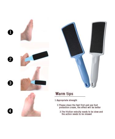 Buy JewelryWe 2-Piece Foot File Set - Double-Sided Callus Remover for Smooth Feet | International Shipping Available - Buy Online on GoSupps.com