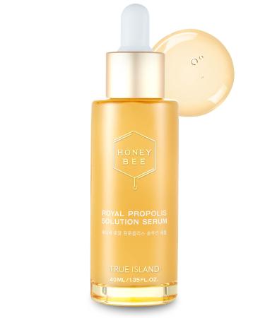 TRUE ISLAND Honey Bee Royal Propolis Serum | Facial Serum for Dry Skin & Sensitive Skin | Hydrating Serum for Face Skin Care | Korean Essence for Face Beauty Serum (Pack of 1  1.35 Fl. oz)