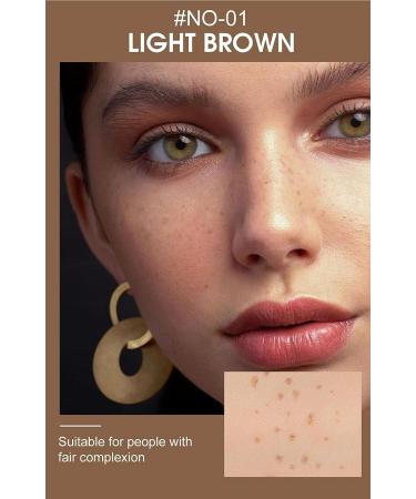 AKARY Freckle Pen - Professional Waterproof Concealer for Natural and Lifelike Freckles - Long-Lasting and Soft Makeup Pen in Light Brown - Buy Online on GoSupps.com