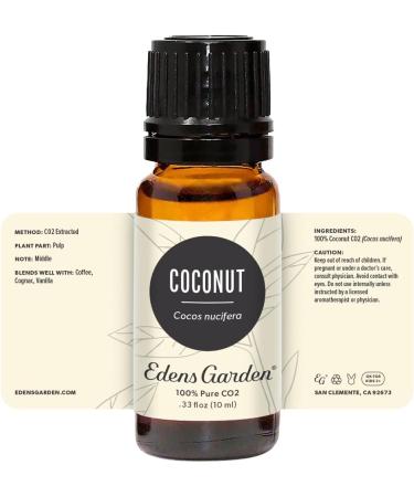 Edens Garden Coconut CO2 Essential Oil- 100% Pure Premium Grade Undiluted Natural Therapeutic Aromatherapy The Best for Diffuser Skin Face Hair 10 ml (.33 fl oz) Coconut CO2 0.33 Fl Oz (Pack of 1) - Buy Online on GoSupps.com