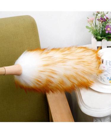 Lambswool Duster Soft Fluffy Wool Duster with Wooden Handle Anti Static Cleaning Duster Brush Soft Wool Duster - Buy Online on GoSupps.com