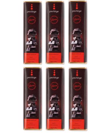 Perlege Perlege Chocolate with no added sugar and stevia (dark chocolate 6 bars)