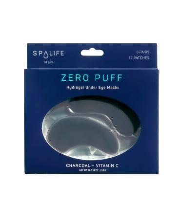 SpaLife Men's Under-Eye Strips ZERO PUFF - 6 Treatments (Charcoal + Vitamin C)