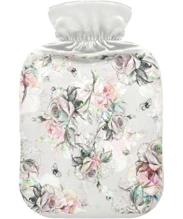 2L Heat Bottle - Durable Warm-Up Bag for Pain Relief | Classic Rose Pattern - Ideal for Shoulders Neck & Cramps | International Shipping Available - Buy Online on GoSupps.com