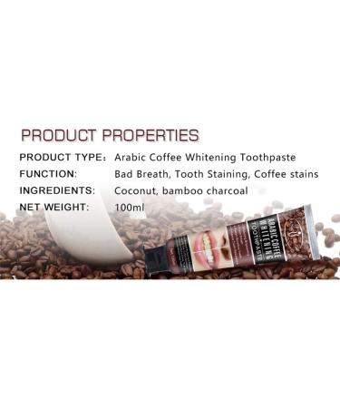 AICHUN BEAUTY Arabic Coffee Toothpaste Fresh Breath Repair Sensitive Teeth Enhance Tooth Resistance Clean Tooth Roots 100ml - Buy Online on GoSupps.com